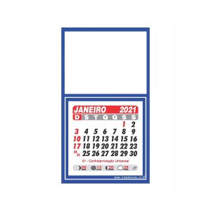 Calendário Imã de Geladeira Personalizado