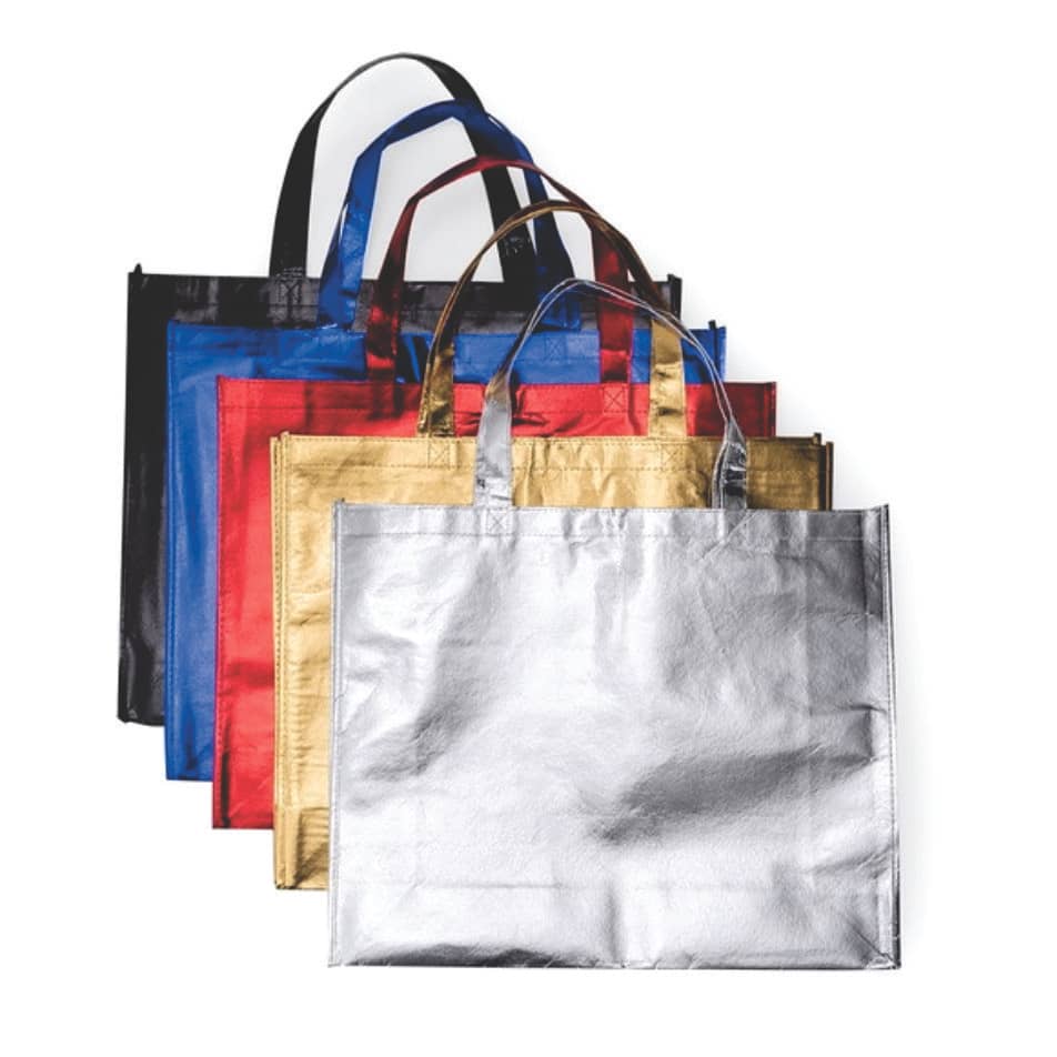 15 Sacola Tnt Metalizado Com Gravação