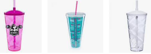 Copo com Canudo 1 Litro Personalizado