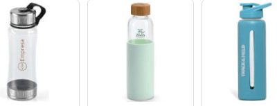 Garrafas de Água Vidro Personalizadas