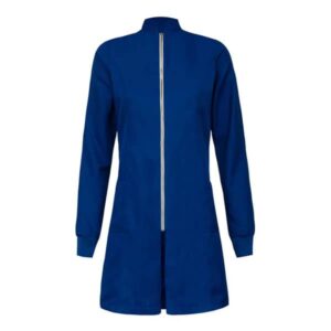 Jaleco Feminino Gola Padre Azul