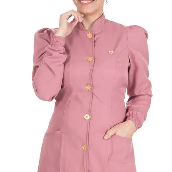 Jaleco Rose Gola Padre