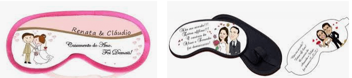 Mascara para Dormir Personalizada Casamento
