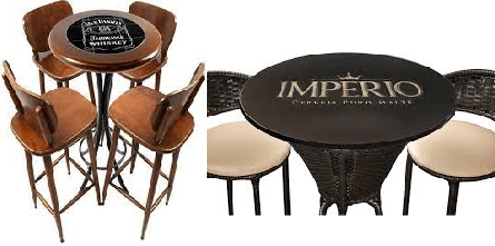 Mesa Promocional Bistrô Personalizada