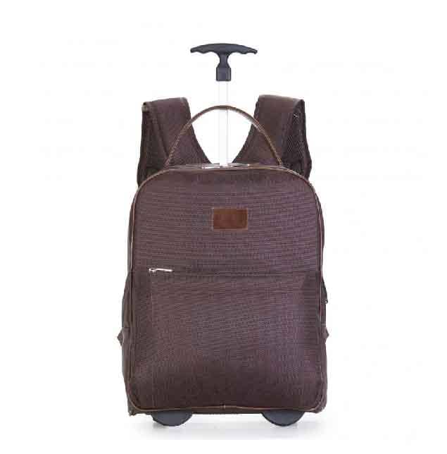 Mochila de Couro com Plaquinha Personalizada