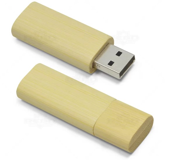 Pen drive 8gb de bambu personalizado