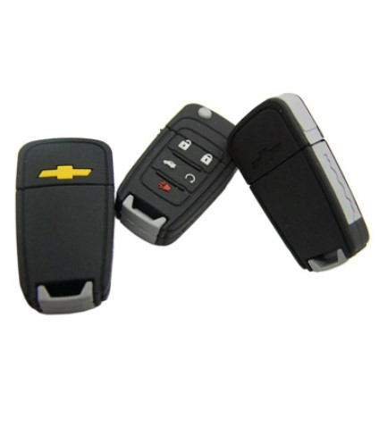 Pen drive emborrachado chave 3d