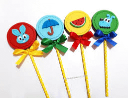 Pirulito de chocolate personalizado