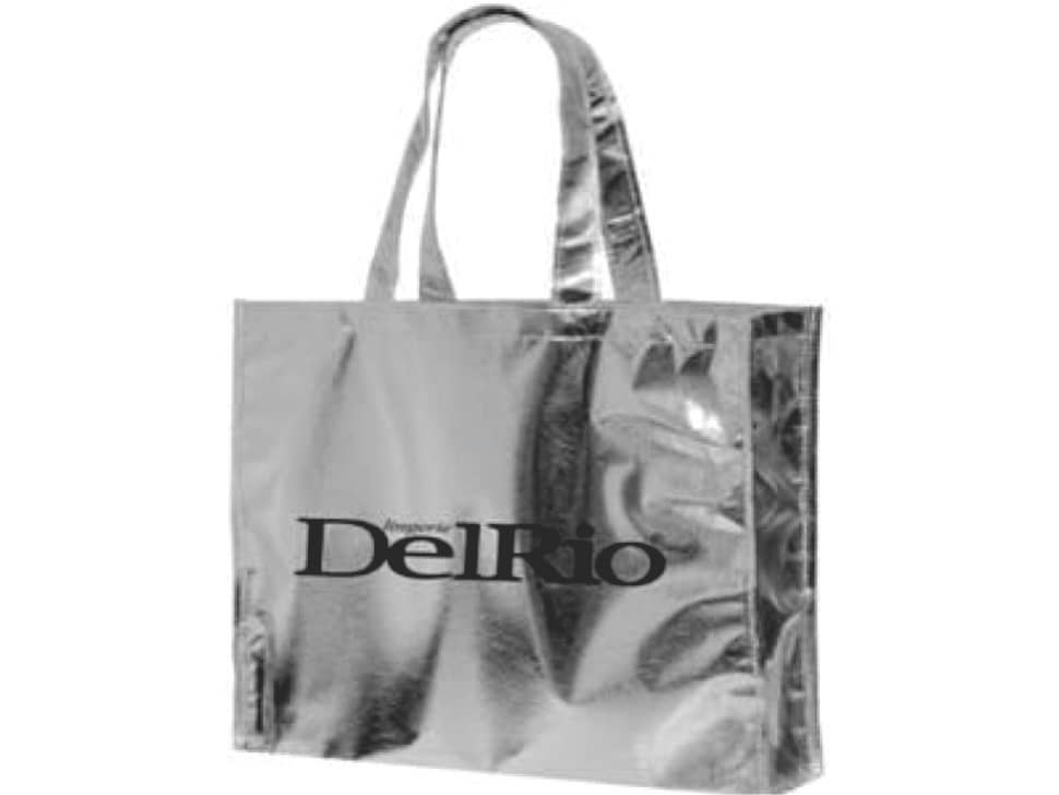 Sacola Tnt Metalizada Prata Pacote 20 Unidades