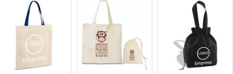 Sacola de Algodão Cru Personalizada