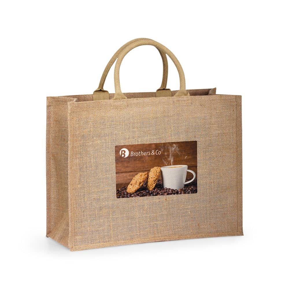 Sacola de Juta Rústica Personalizada