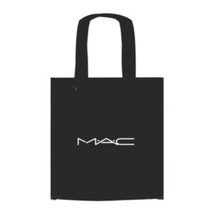 Sacolas Metalizada Gravada 45 Peças Preta