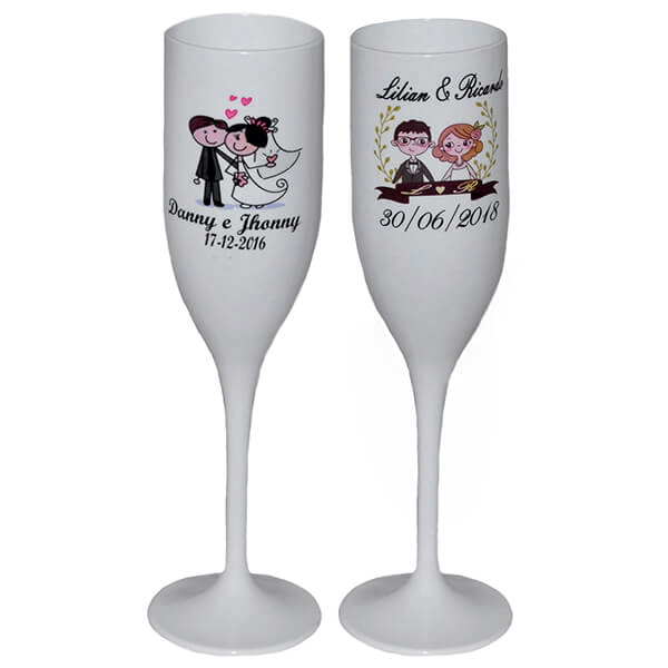 Taças personalizadas para casamento
