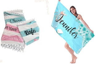 Toalha de Praia Personalizada com Nome