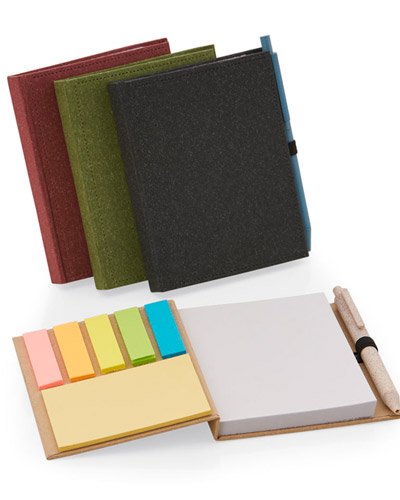 Bloco ecológico de anotações com post it