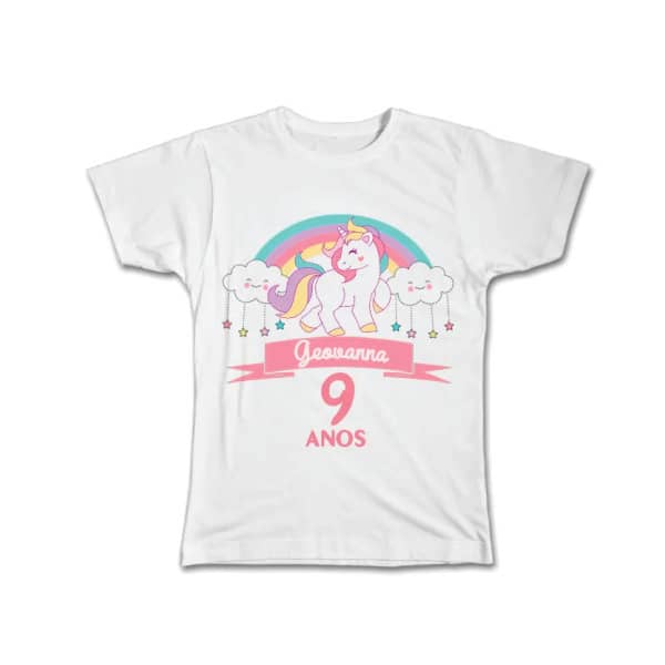 Camisetas personalizadas para aniversário