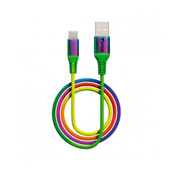 Carregador de Celular Personalizado com Elástico Rainbow